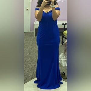 blue prom dress size 4
